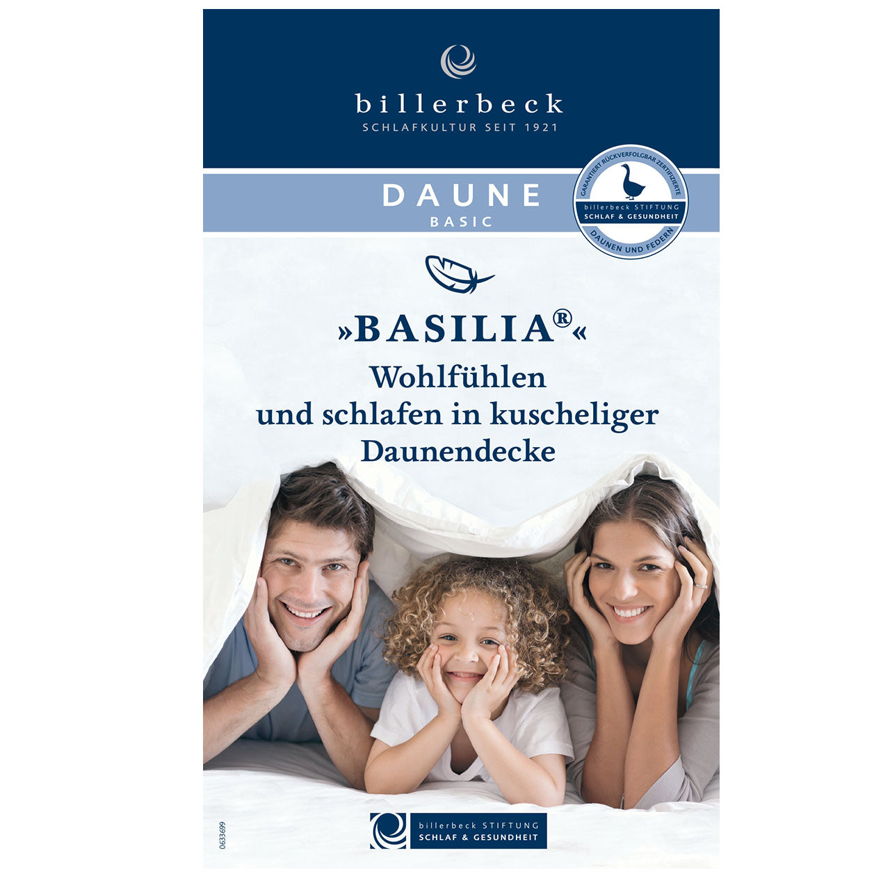 Billerbeck BASILIA® Kassette II Herbst/Winterdecke mit Gänsedaunen-Füllung