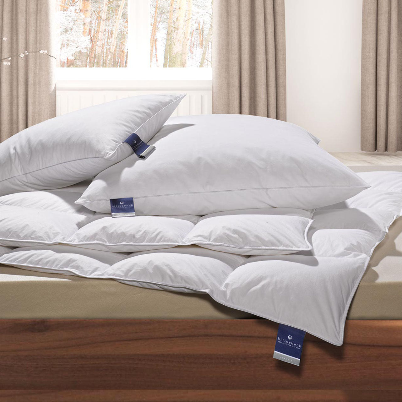 Billerbeck BASILIA® Kissen mit Gänsedaunenfüllung