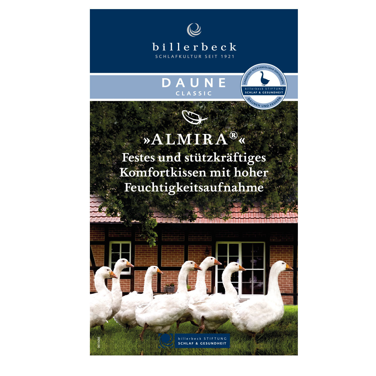 Billerbeck ALMIRA® Kissen mit Gänsedaunenfüllung