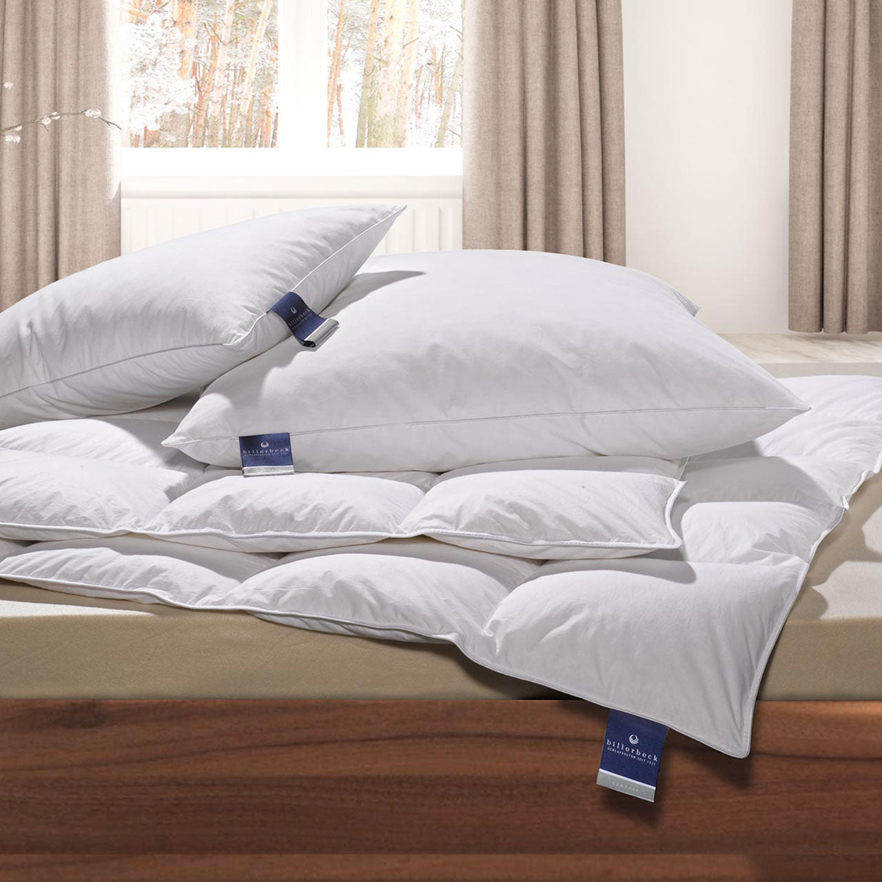 Billerbeck NENA® 3-Kammerkissen mit Gänsedaunenfüllung