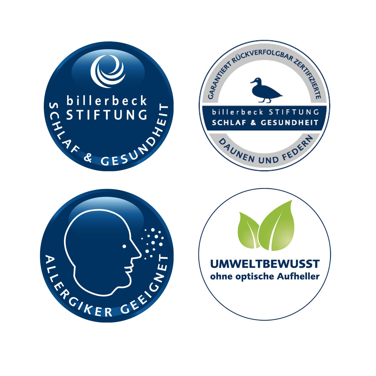 Billerbeck INGA® Kissen mit Entendaunenfüllung