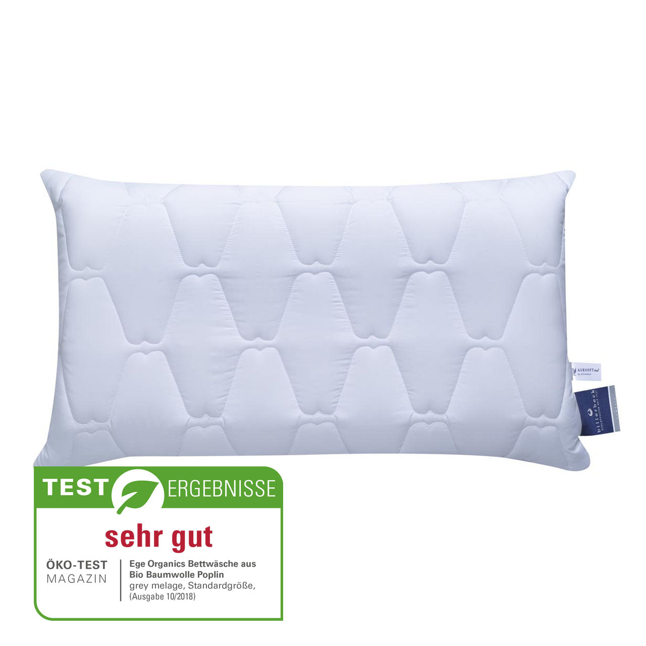 Billerbeck NOVUM Nackenkissen 3-tlg mit viscoelastischem Schaum / Softlatex Kern