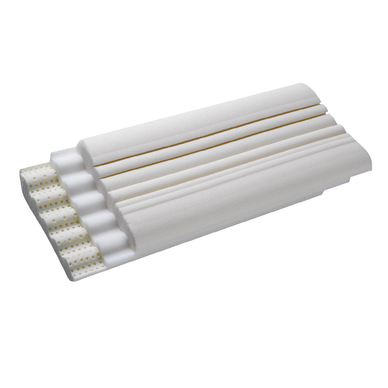 Billerbeck WELLNECK® Nackenkissen 3-tlg mit Visco Schaum / Softlatex Kern und kühlendem Gel-Inlay