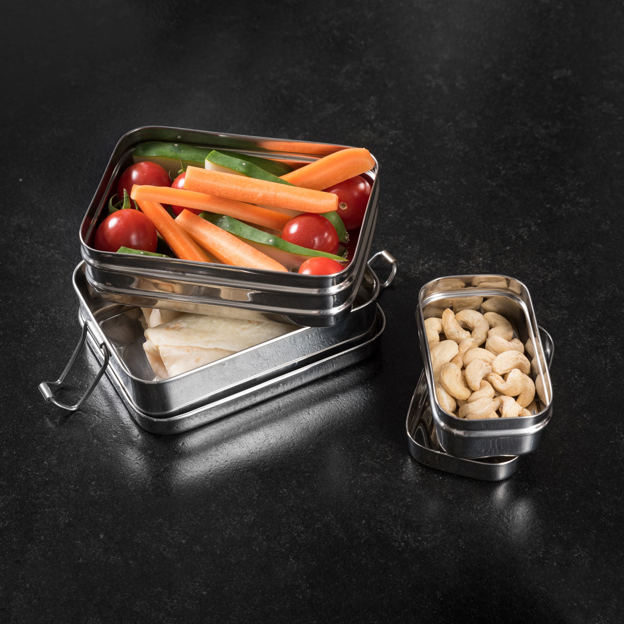Brotzeit Edelstahl Lunchbox 3in1