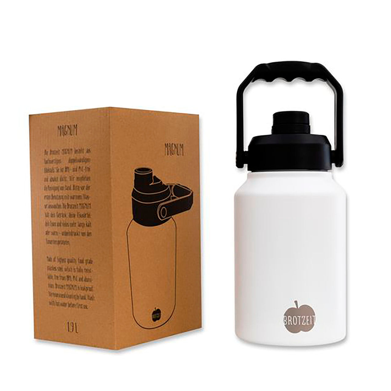 Brotzeit Magnum Thermosflasche/Thermosbehälter aus Edelstahl