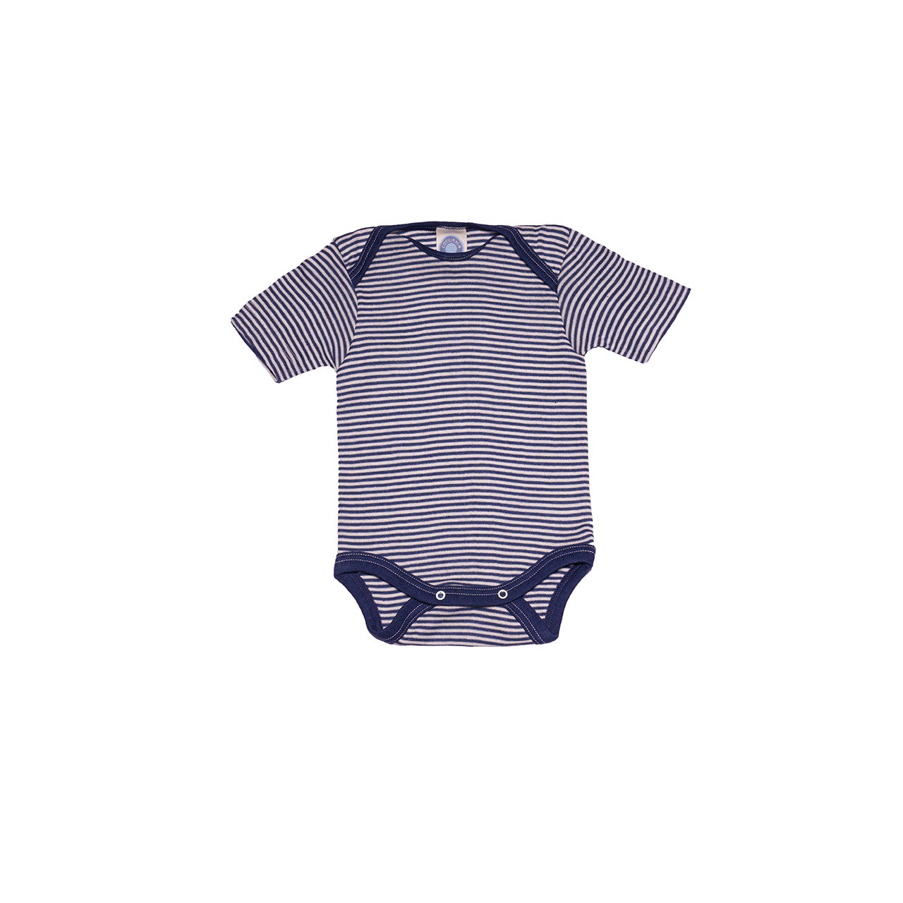Cosilana Baby Kurzarm-Body aus Bio Wolle / Seide