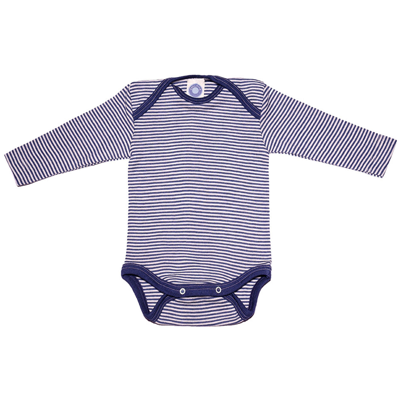 Cosilana Baby Langarm-Body aus Bio Wolle / Seide