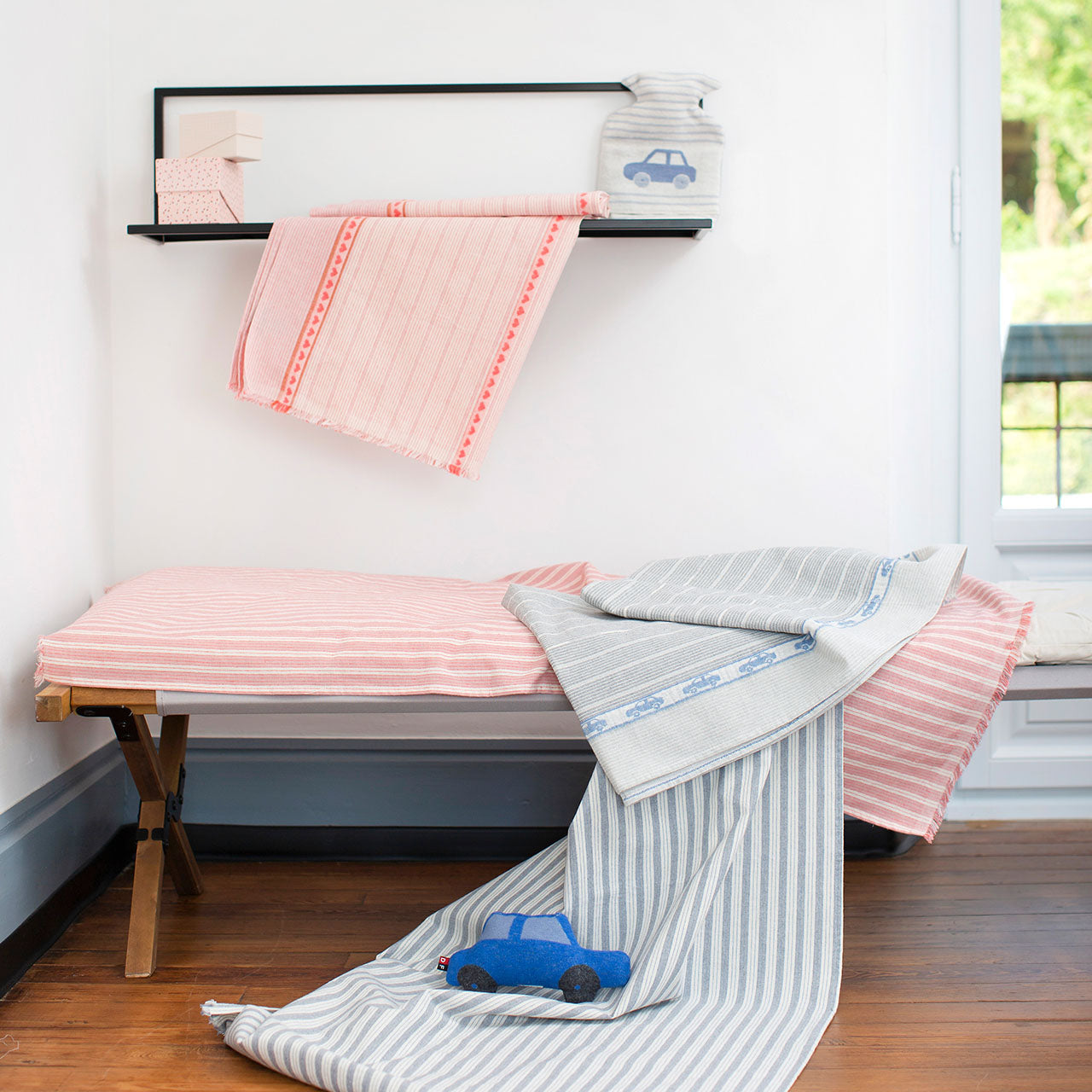 Fussenegger Nizza Kids Strandtuch aus Recycling Baumwolle 2er Set