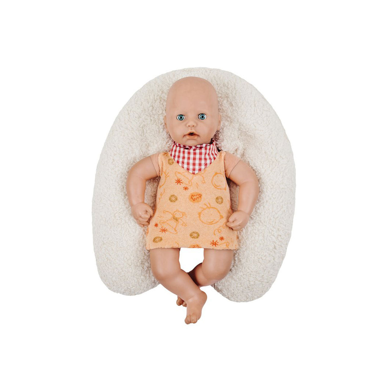 Efie kleines Stillkissen, Lagerungskissen für Frühchen mit Bio-Dinkelspelz-Füllung, natur