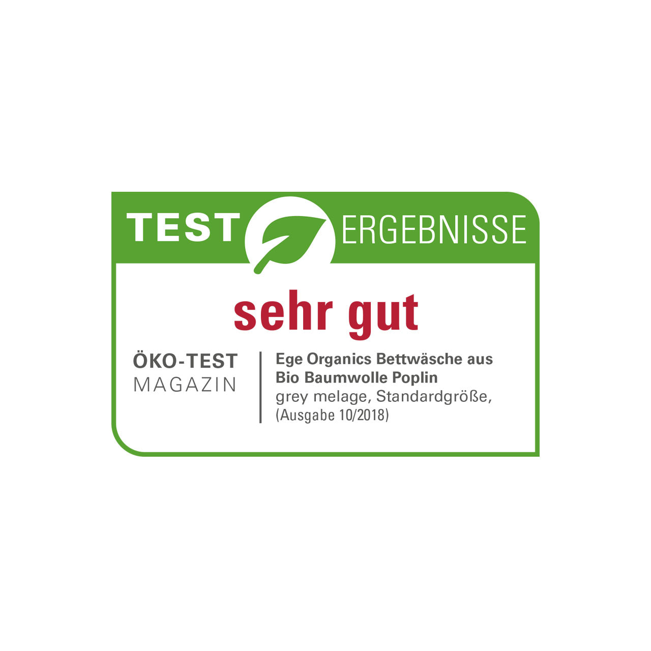 Ege Organics Bettwäsche Set aus Bio Baumwolle Poplin