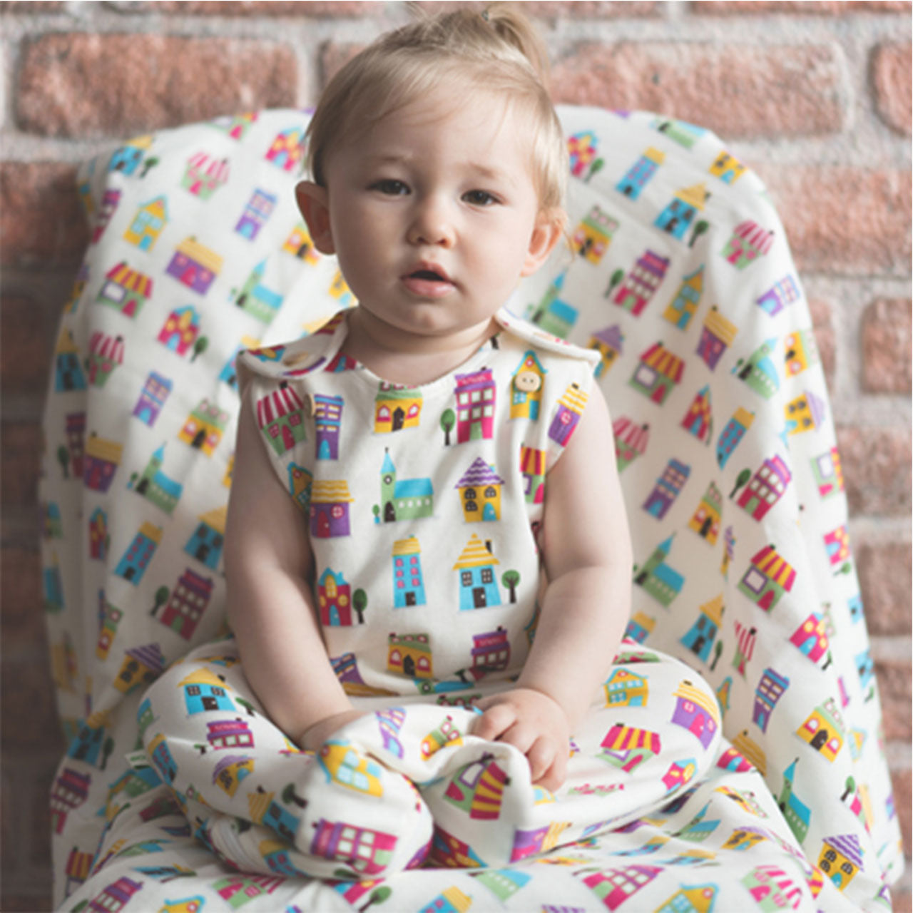 Ege Organics Kurzarm Babyschlafsack aus Bio Baumwoll Frottee