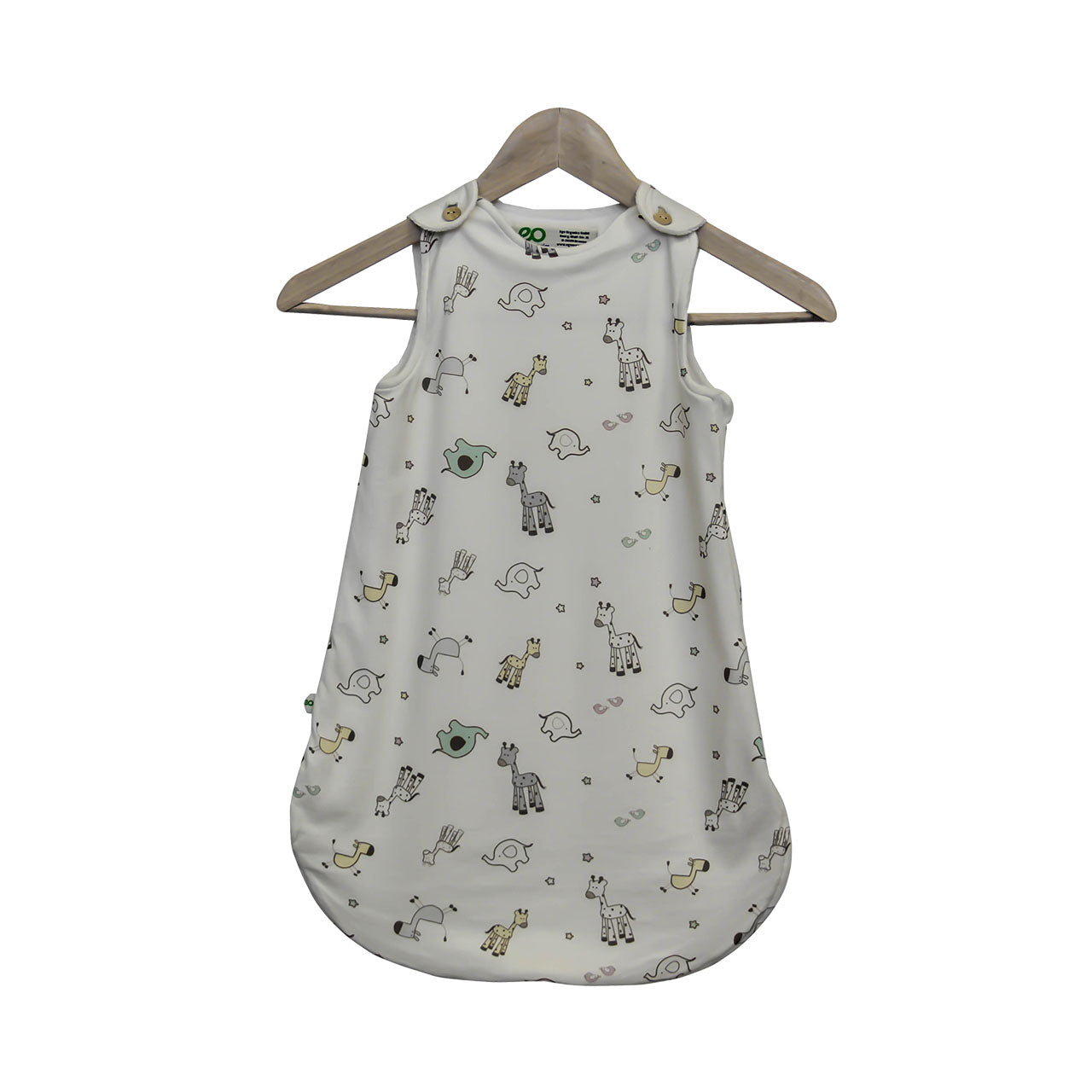 Ege Organics Kurzarm Babyschlafsack aus Bio Baumwoll Frottee