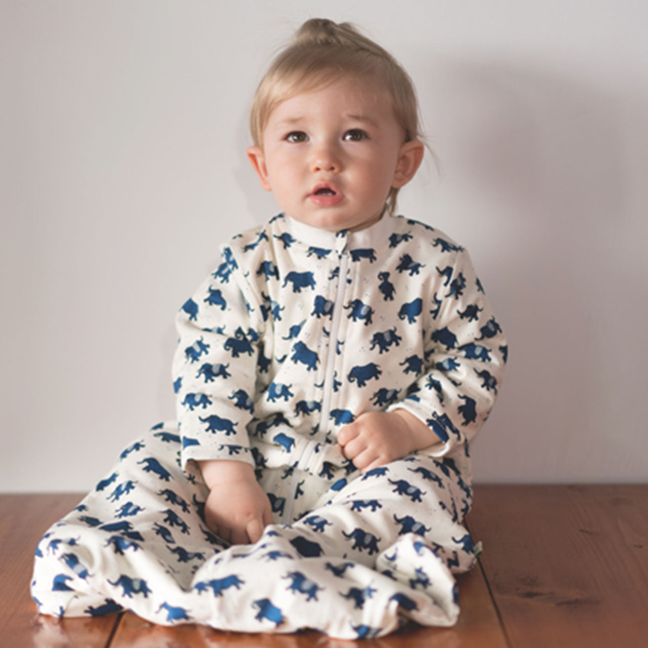 Ege Organics Langarm Babyschlafsack aus Bio Baumwoll Frottee