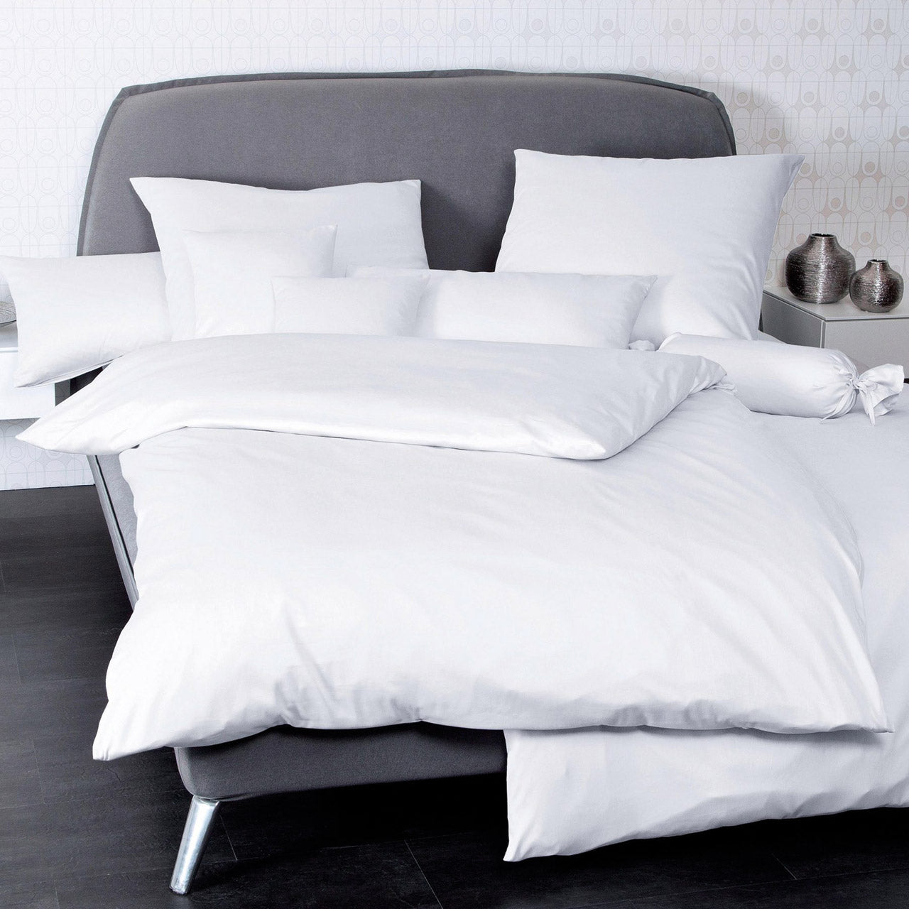 Janine Colors Kissenbezug für Nackenrollen aus Baumwolle