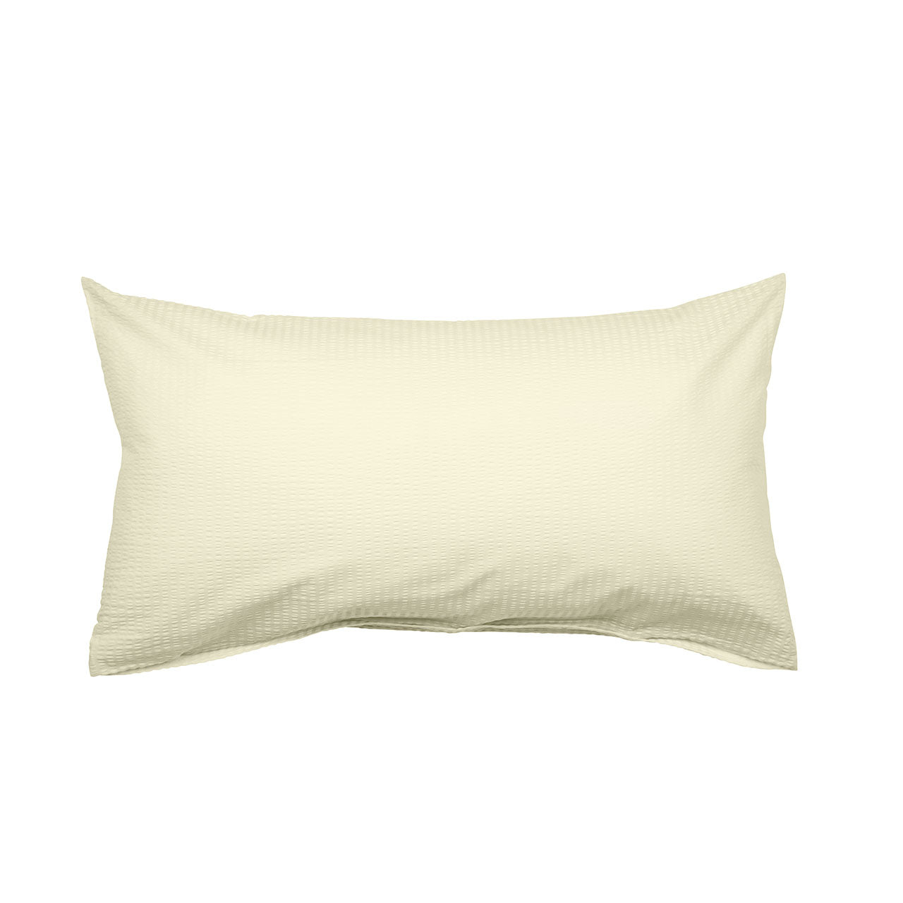 Janine Sensitive Uni Kissenbezug aus Baumwoll Seersucker