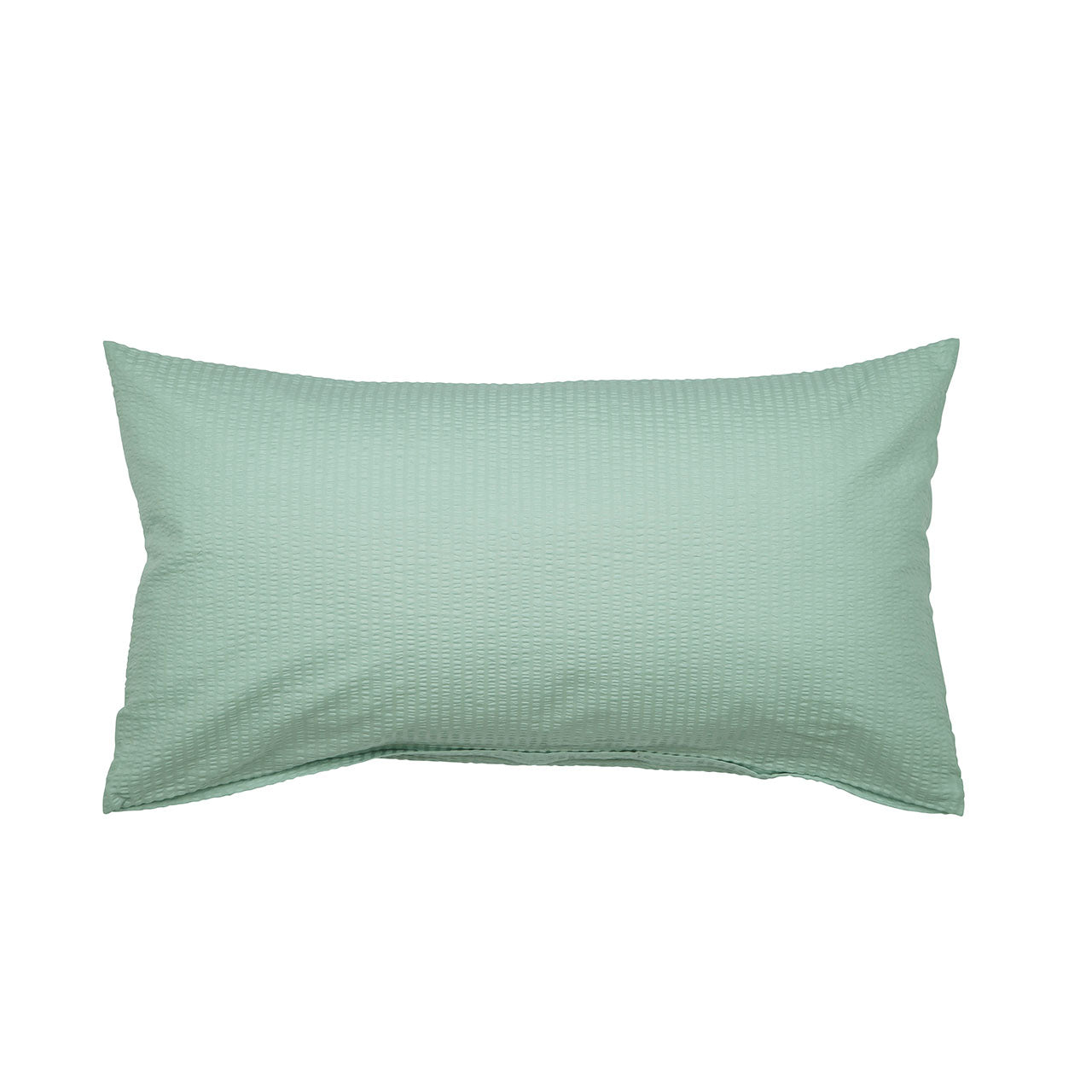 Janine Sensitive Uni Kissenbezug aus Baumwoll Seersucker