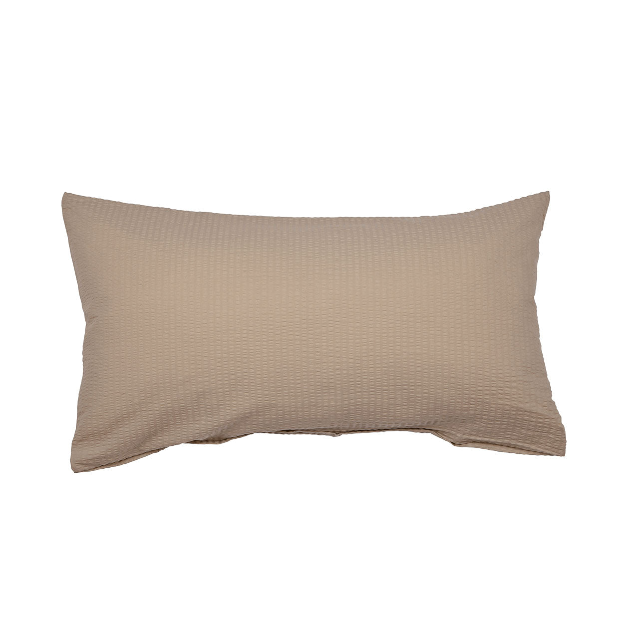 Janine Sensitive Uni Kissenbezug aus Baumwoll Seersucker