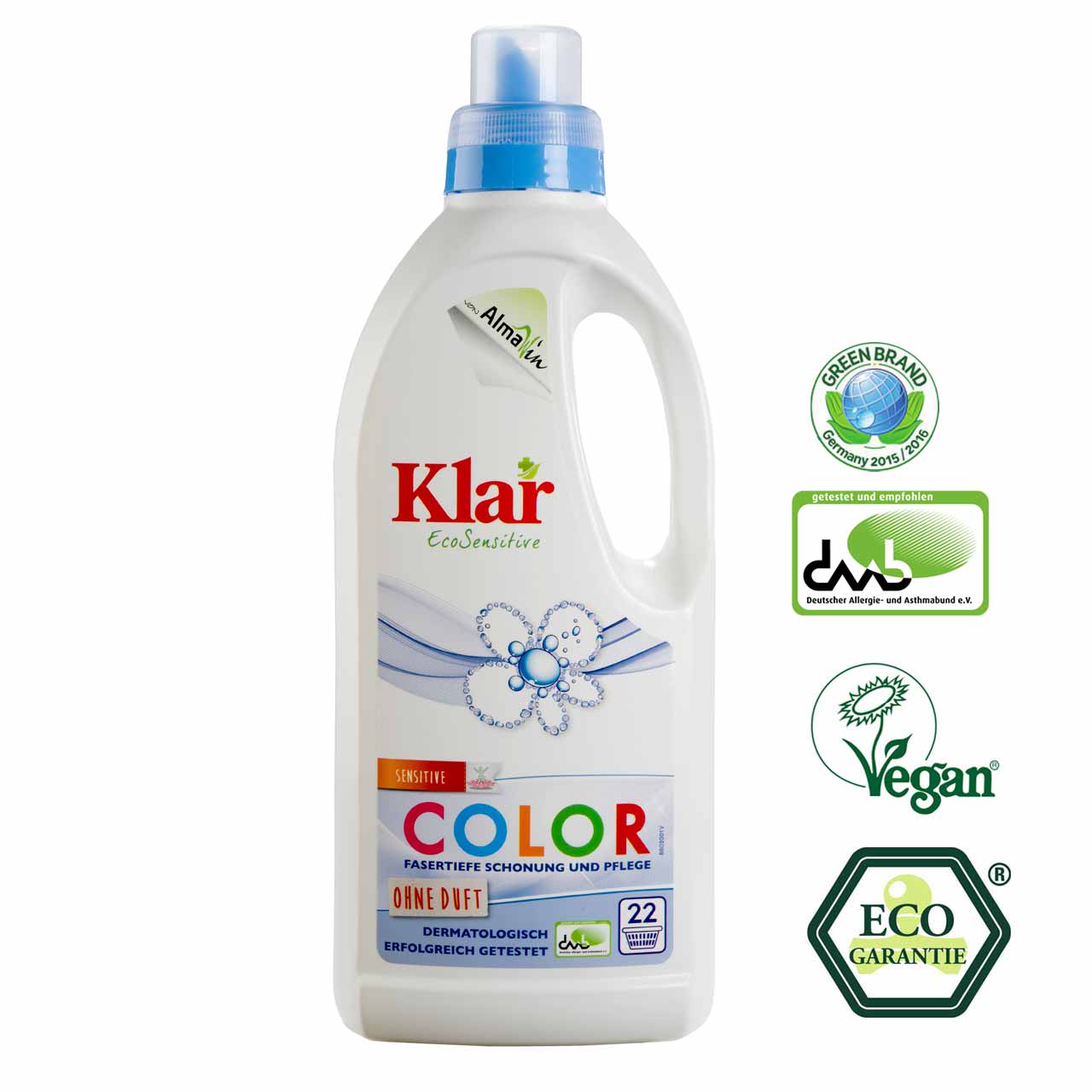 Klar Basis Sensitive Color Waschmittel