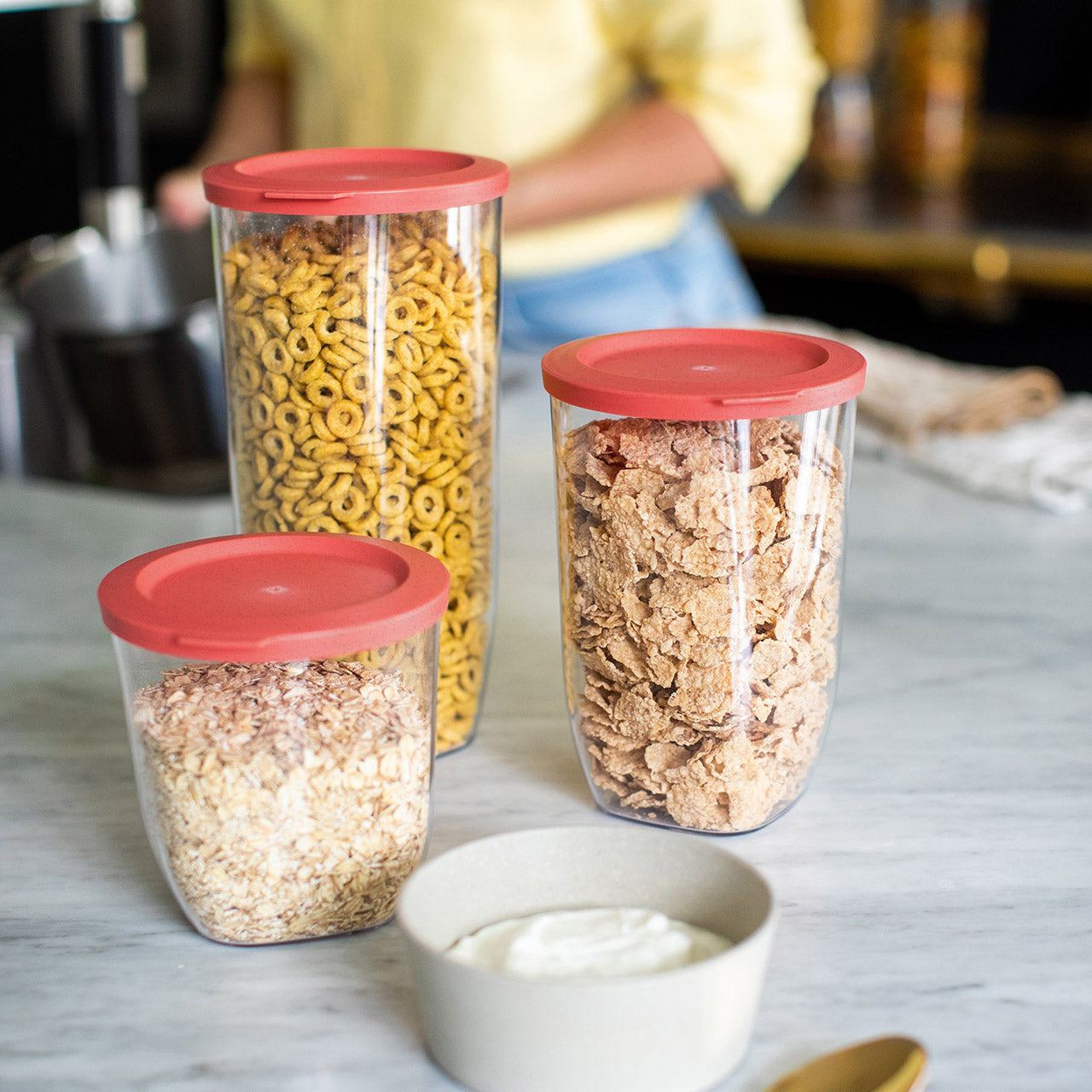 Koziol Connect Dry Storage Vorratsdose aus Bio Plastik