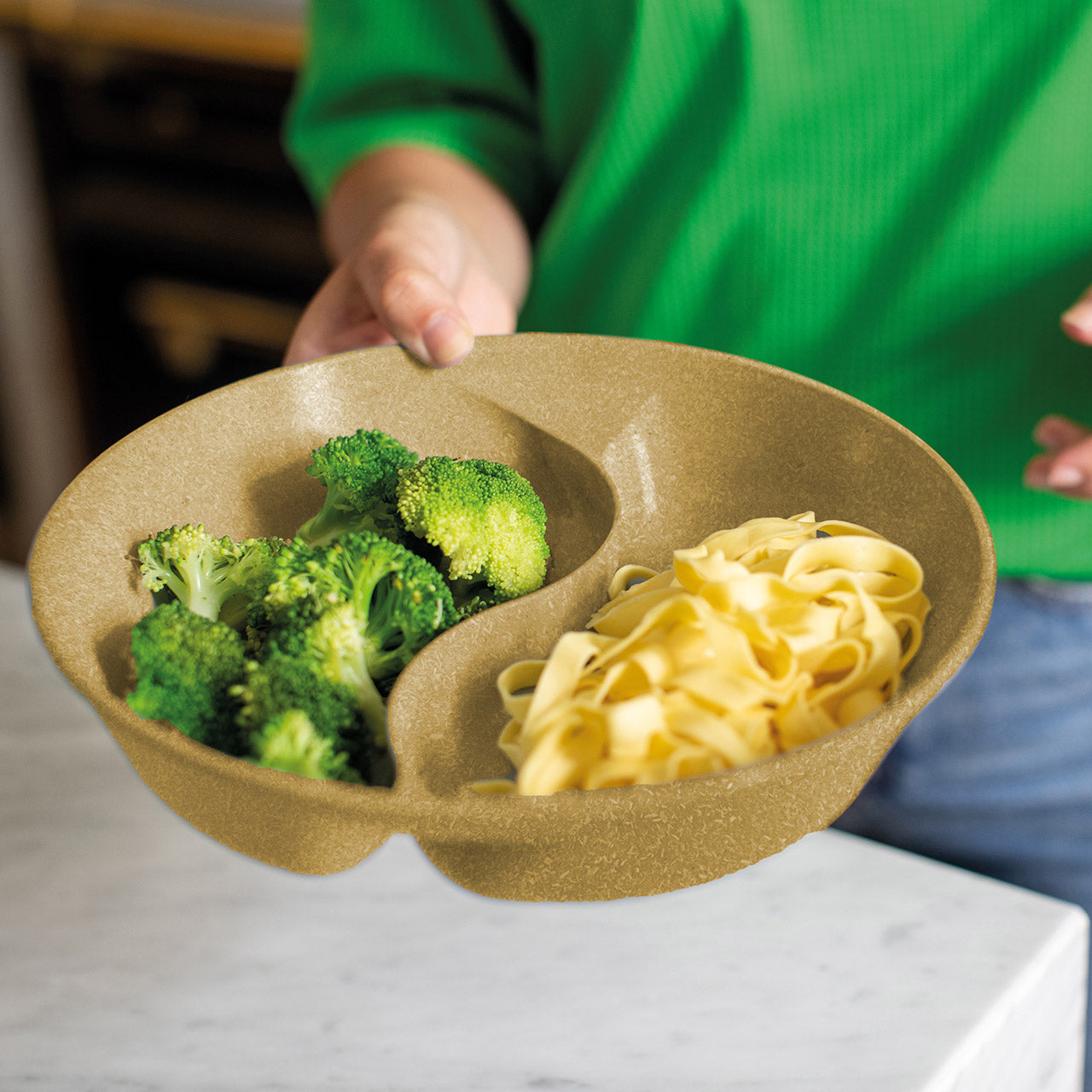 Koziol Connect Separee Menüteller mit Deckel aus Bio Plastik