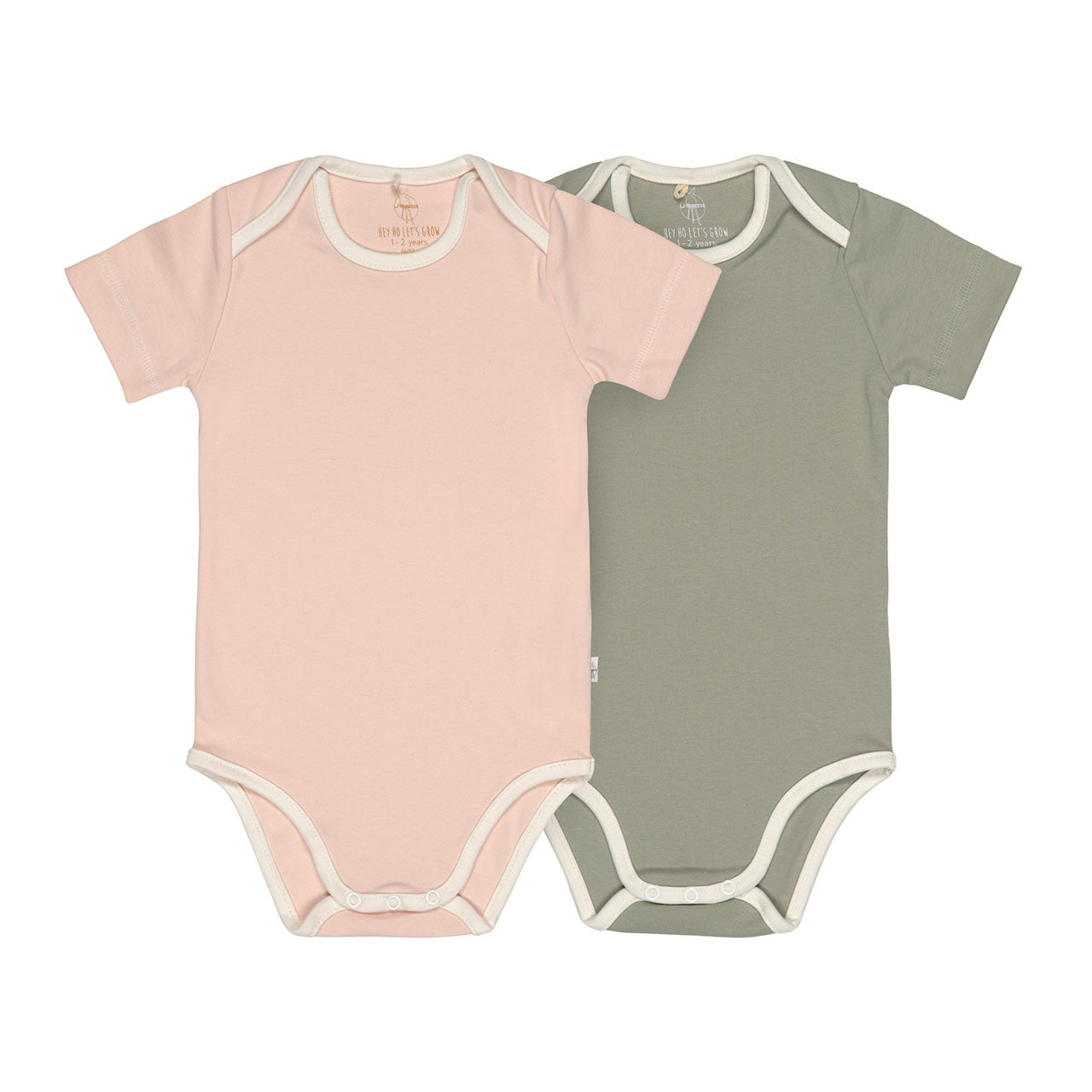 Lässig Cozy Colors Baby Kurzarm-Body aus Bio Baumwolle, 2er Pack