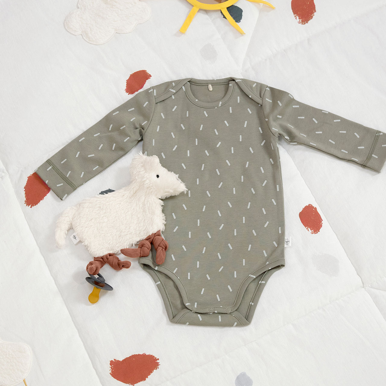 Lässig Cozy Colors Baby Langarm-Body aus Bio Baumwolle