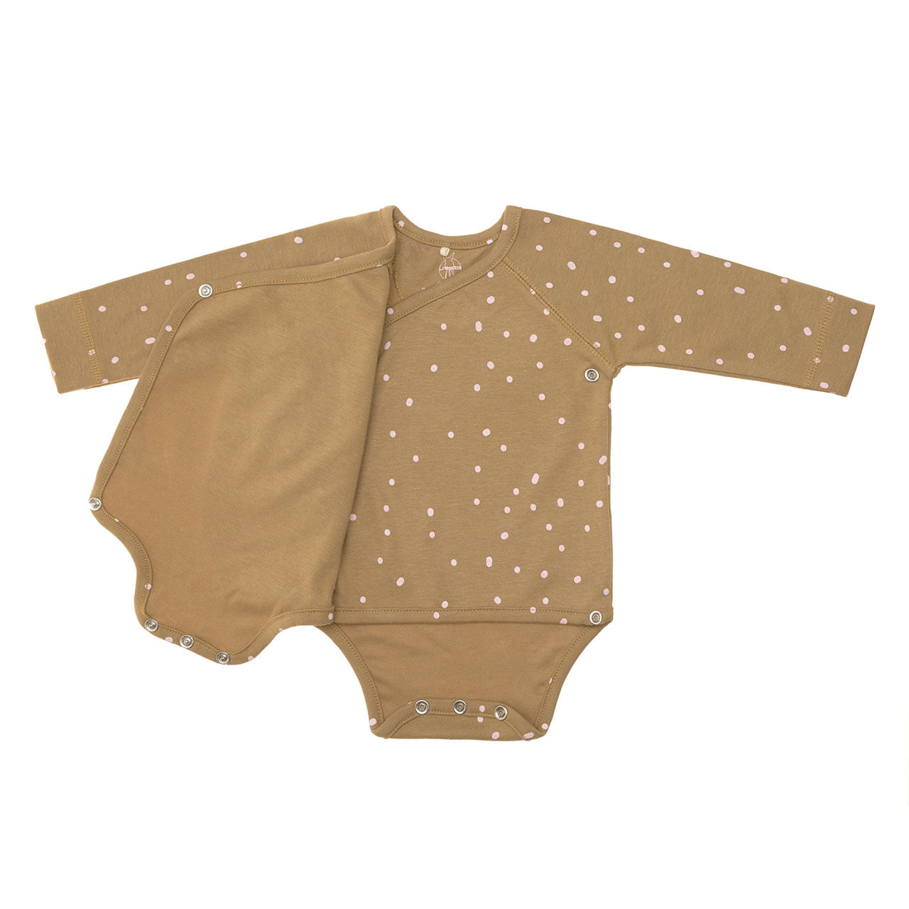 Lässig Cozy Colors Baby-Wickelbody Langarm aus Bio Baumwolle