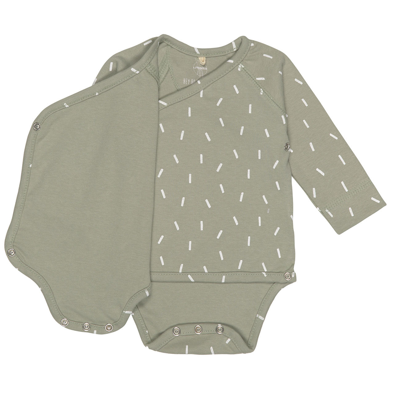 Lässig Cozy Colors Baby-Wickelbody Langarm aus Bio Baumwolle