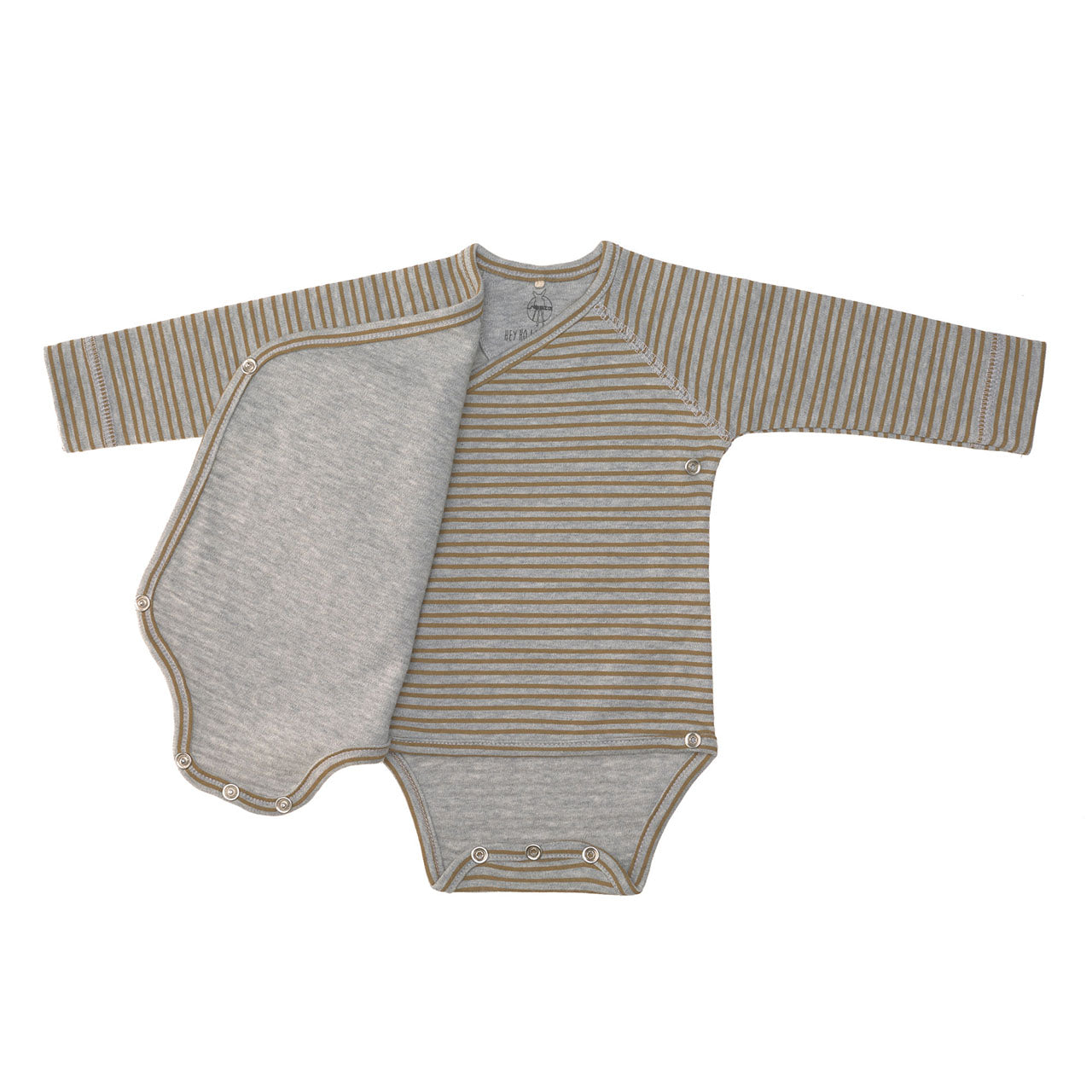 Lässig Cozy Colors Baby-Wickelbody Langarm aus Bio Baumwolle