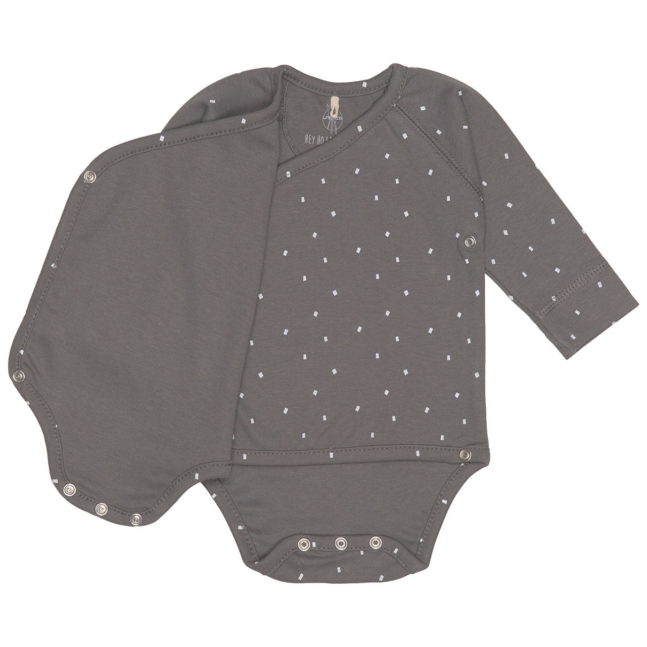 Lässig Cozy Colors Baby-Wickelbody Langarm aus Bio Baumwolle