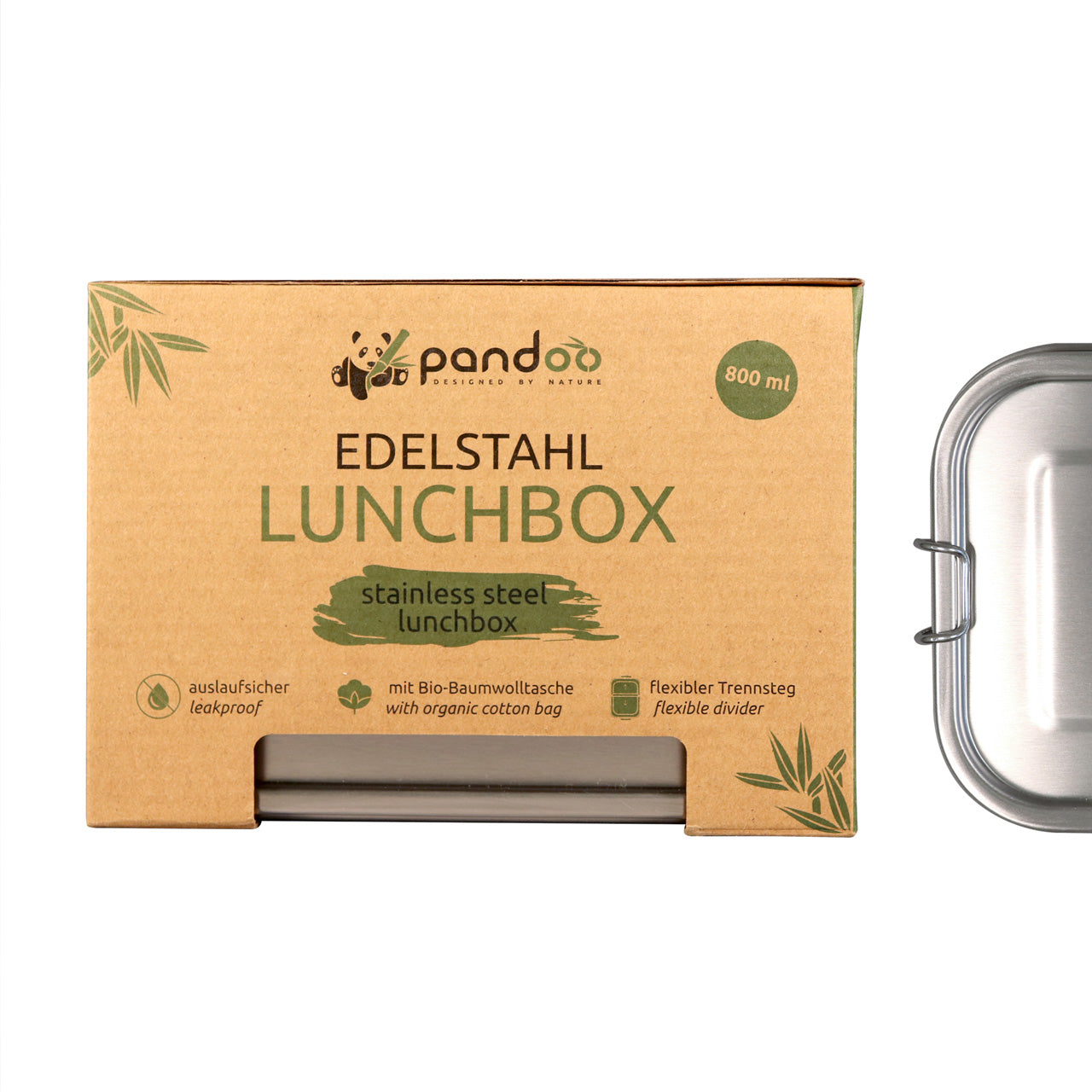 Pandoo Lunchbox aus Edelstahl