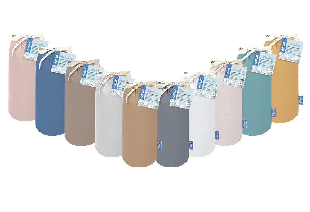 Velfont® Respira Bio-Baumwolle Spannbetttuch wasserdicht und atmungsaktiv
