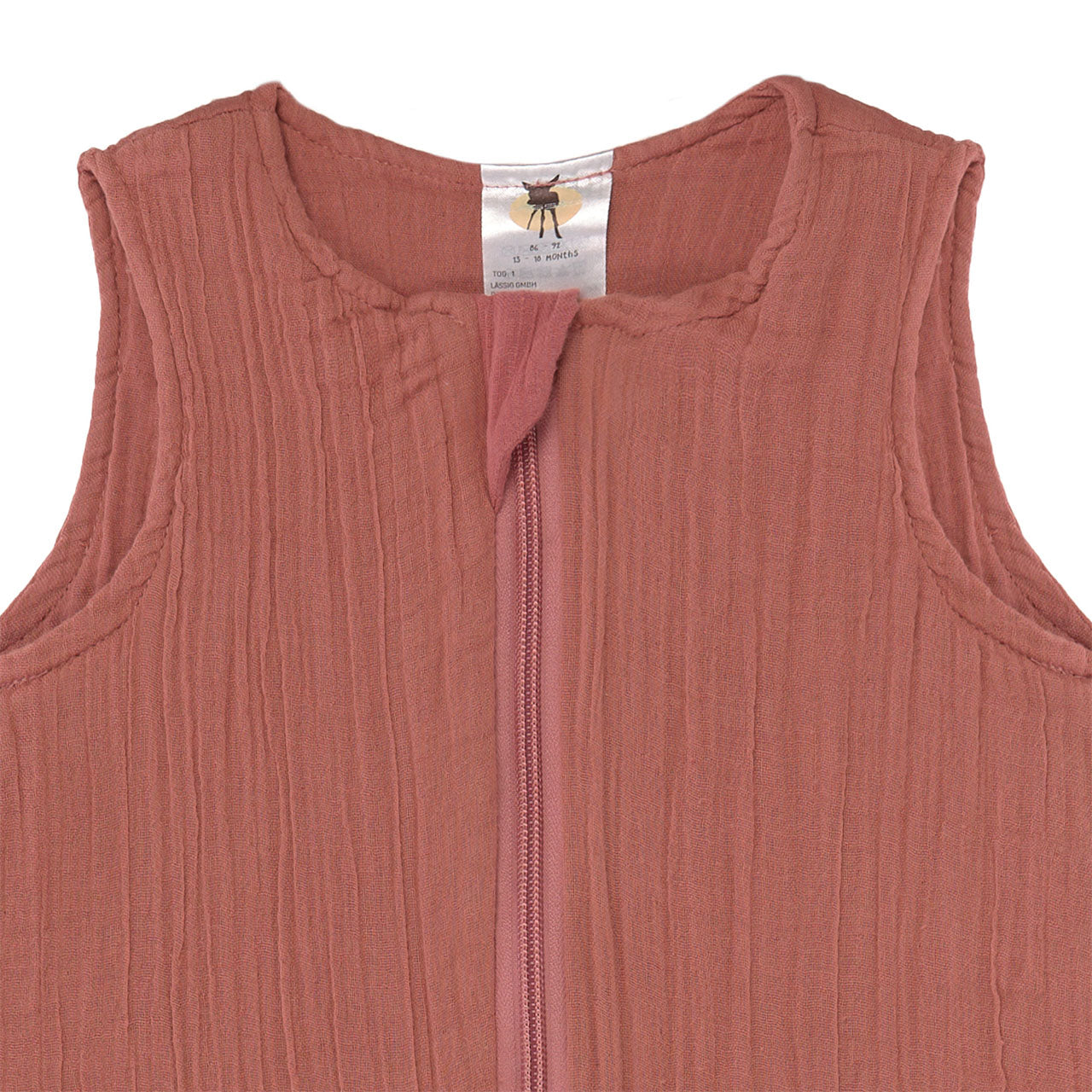 Lässig Cozy Home Baby Sommerschlafsack aus Bio Baumwoll-Musselin