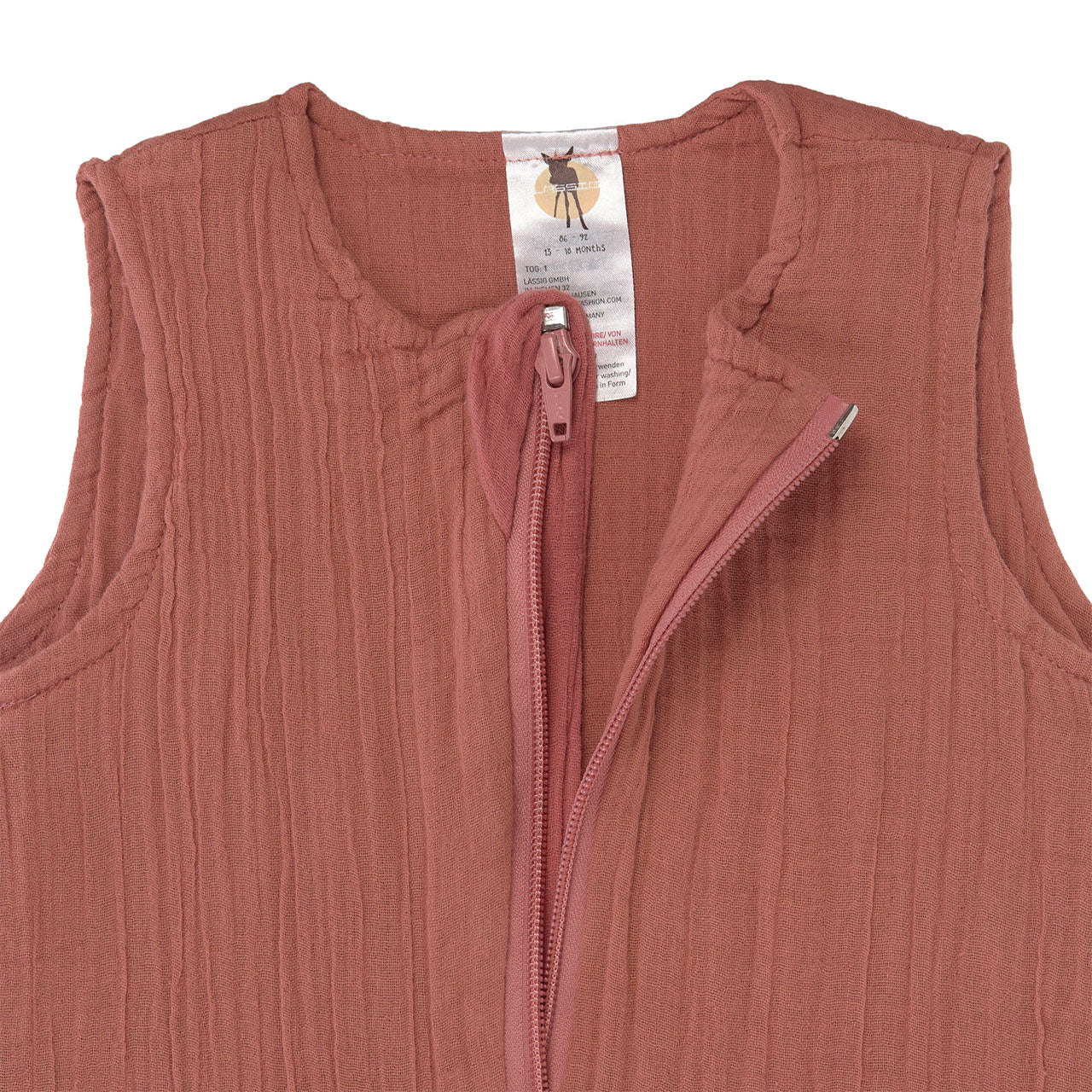 Lässig Cozy Home Baby Sommerschlafsack aus Bio Baumwoll-Musselin