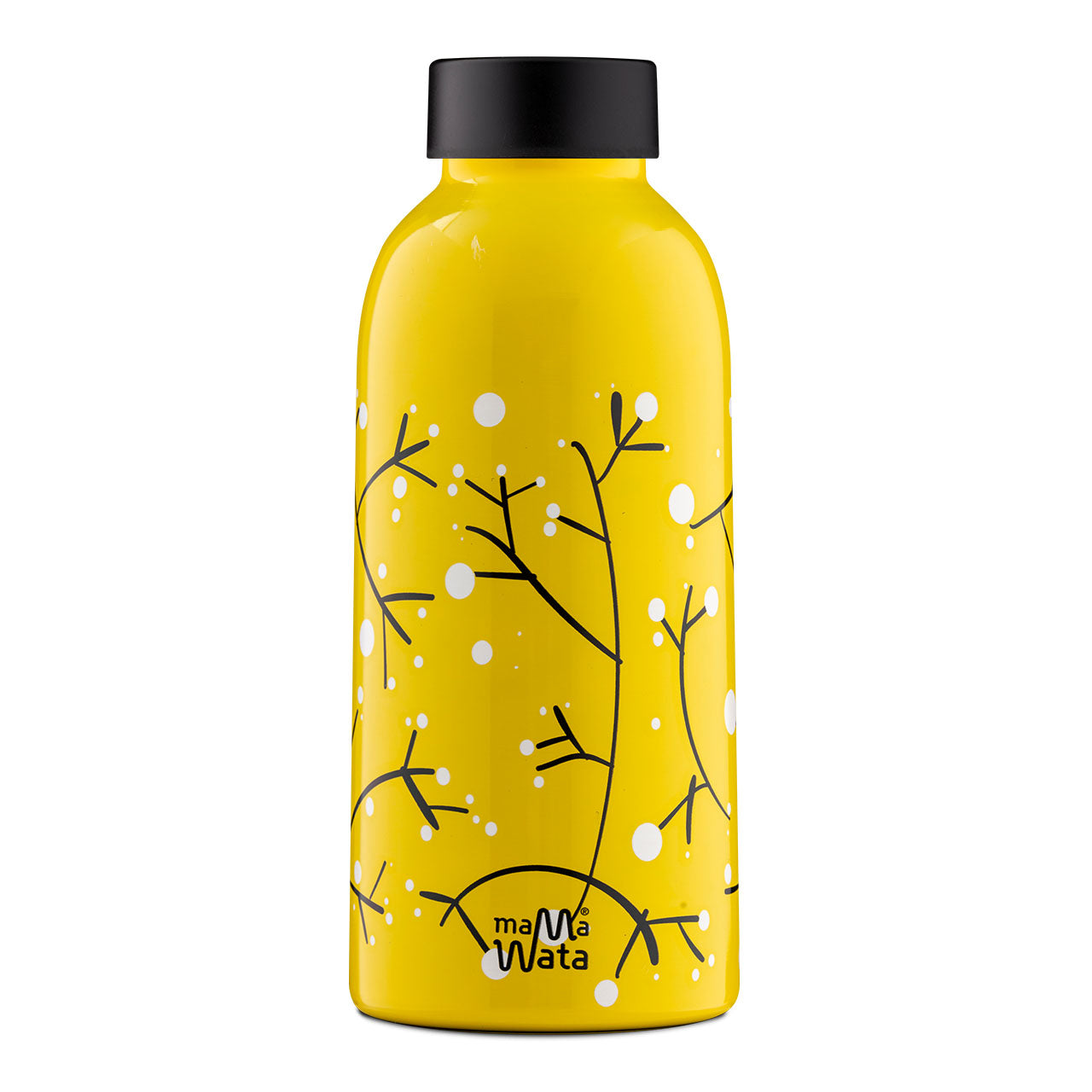 MAMA WATA - isolierte Design-Trinkflasche aus 18/8er Edelstahl, 470ml