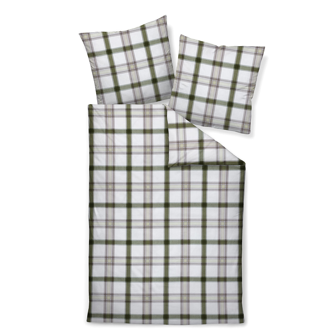Janine Cortina Karo Bettwäsche Set aus Baumwolle