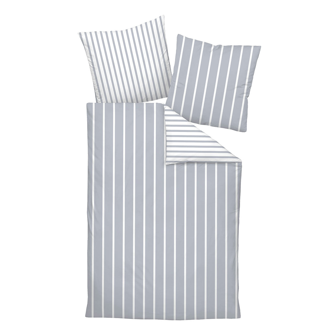 Janine Jersey Modern Classic Streifen Bettwäsche Set aus Baumwolle