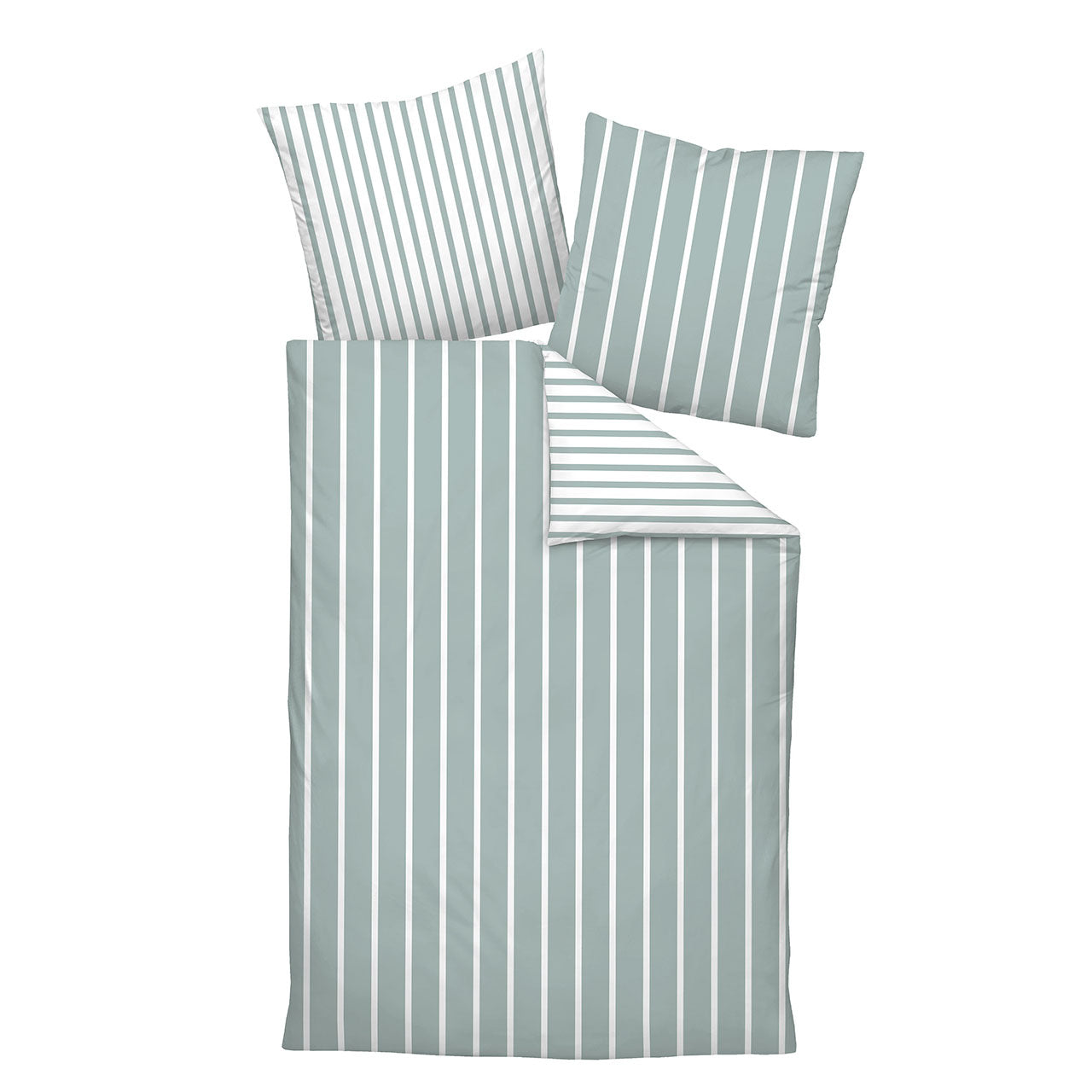 Janine Jersey Modern Classic Streifen Bettwäsche Set aus Baumwolle