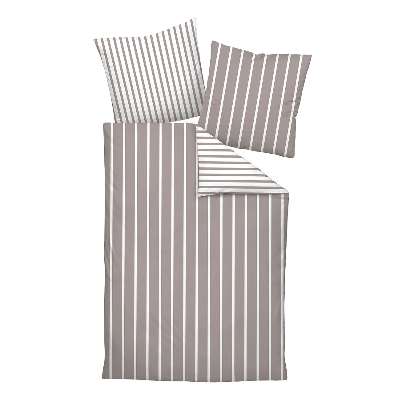 Janine Jersey Modern Classic Streifen Bettwäsche Set aus Baumwolle
