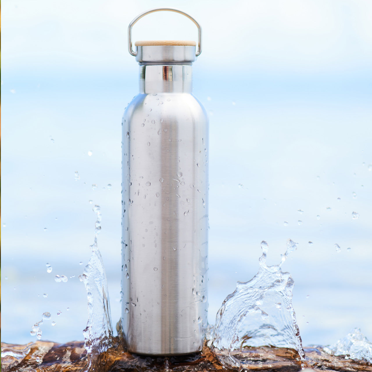 Pandoo Thermo Trinkflasche aus Edelstahl