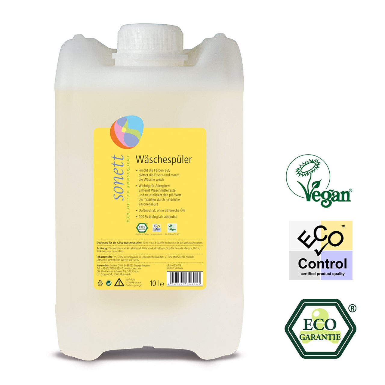 Sonett Allergiker Wäschespüler