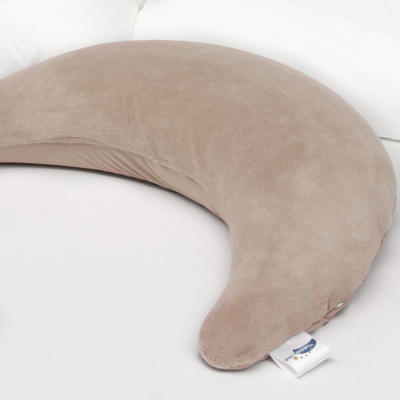 Theraline Plüschmond Stillkissen mit EPS-Mikroperlen Füllung