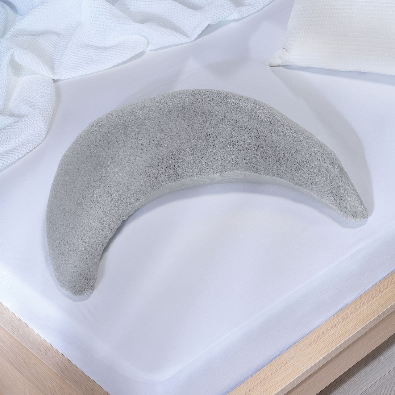 Theraline Plüschmond Stillkissen mit EPS-Mikroperlen Füllung