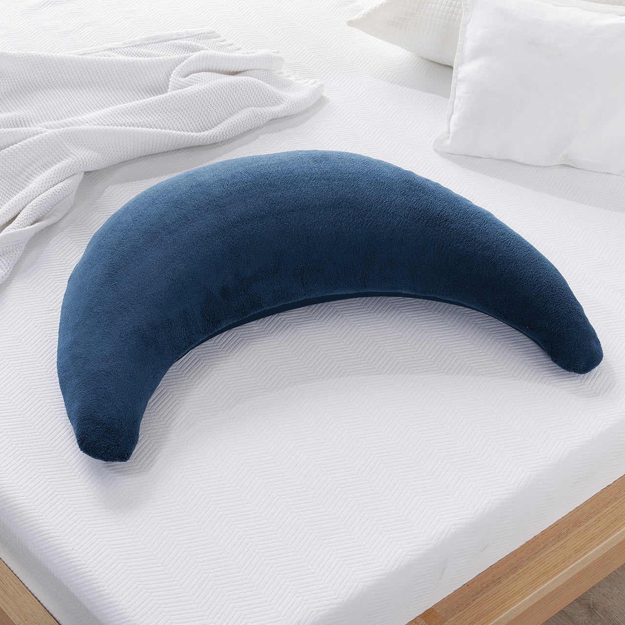 Theraline Plüschmond Stillkissen mit EPS-Mikroperlen Füllung