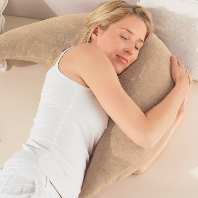 Theraline Plüschmond Stillkissen mit EPS-Mikroperlen Füllung