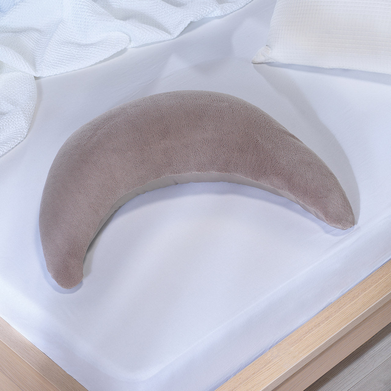 Theraline Plüschmond Stillkissen mit EPS-Mikroperlen Füllung