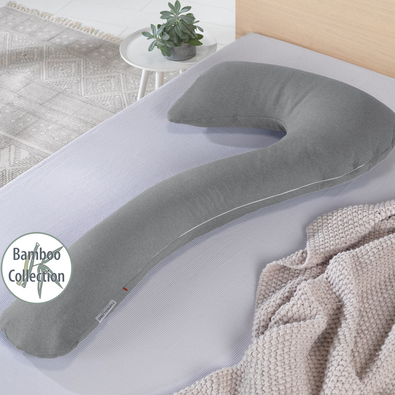 Theraline my7 Bamboo Collection Kissenbezug für Seitenschläferkissen aus Bambus / Bio Baumwolle