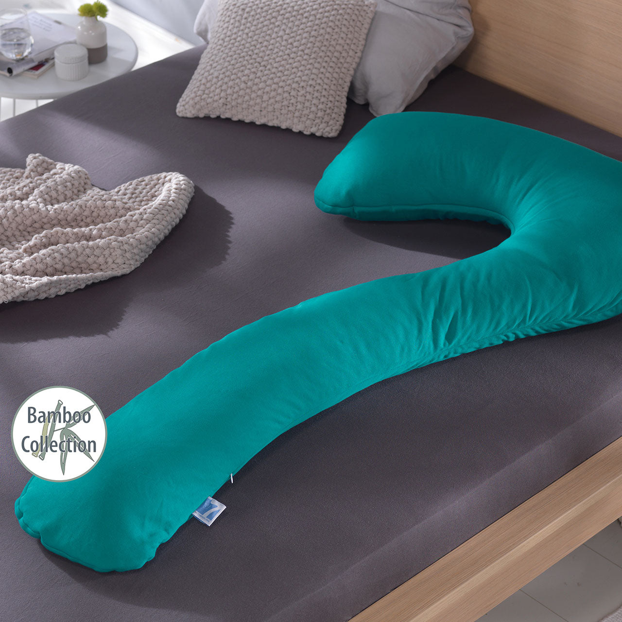 Theraline my7 Bamboo Collection Kissenbezug für Seitenschläferkissen aus Bambus / Bio Baumwolle