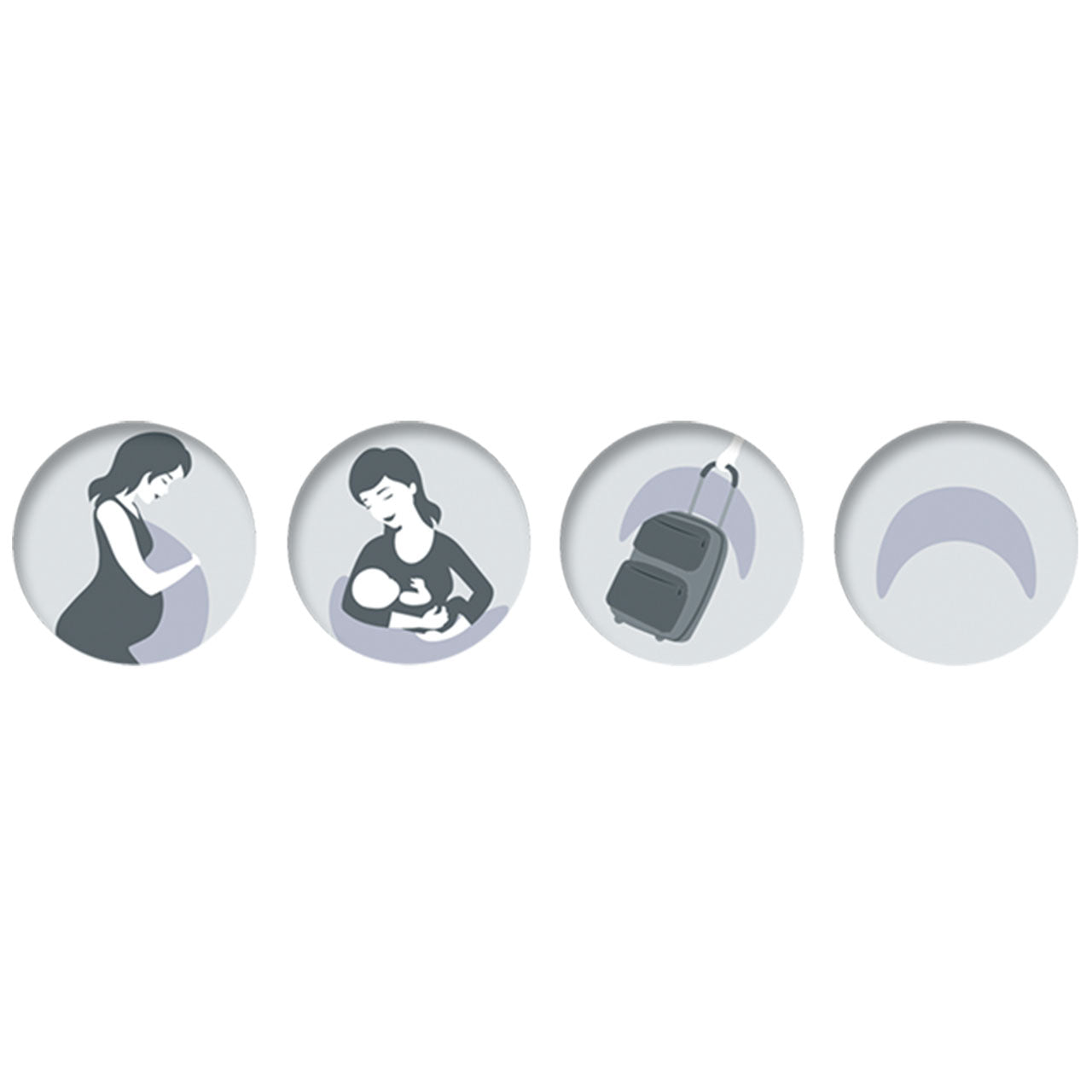 Theraline Musselinmond Stillkissen mit EPS-Mikroperlen Füllung