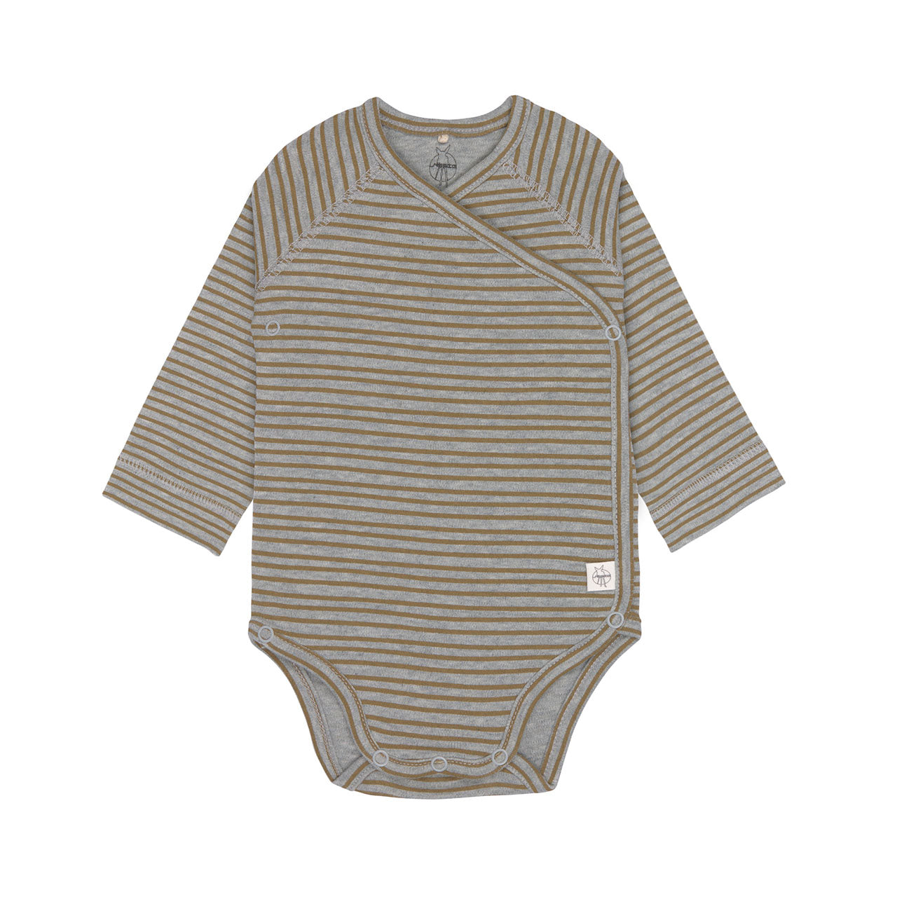 Lässig Cozy Colors Baby-Wickelbody Langarm aus Bio Baumwolle